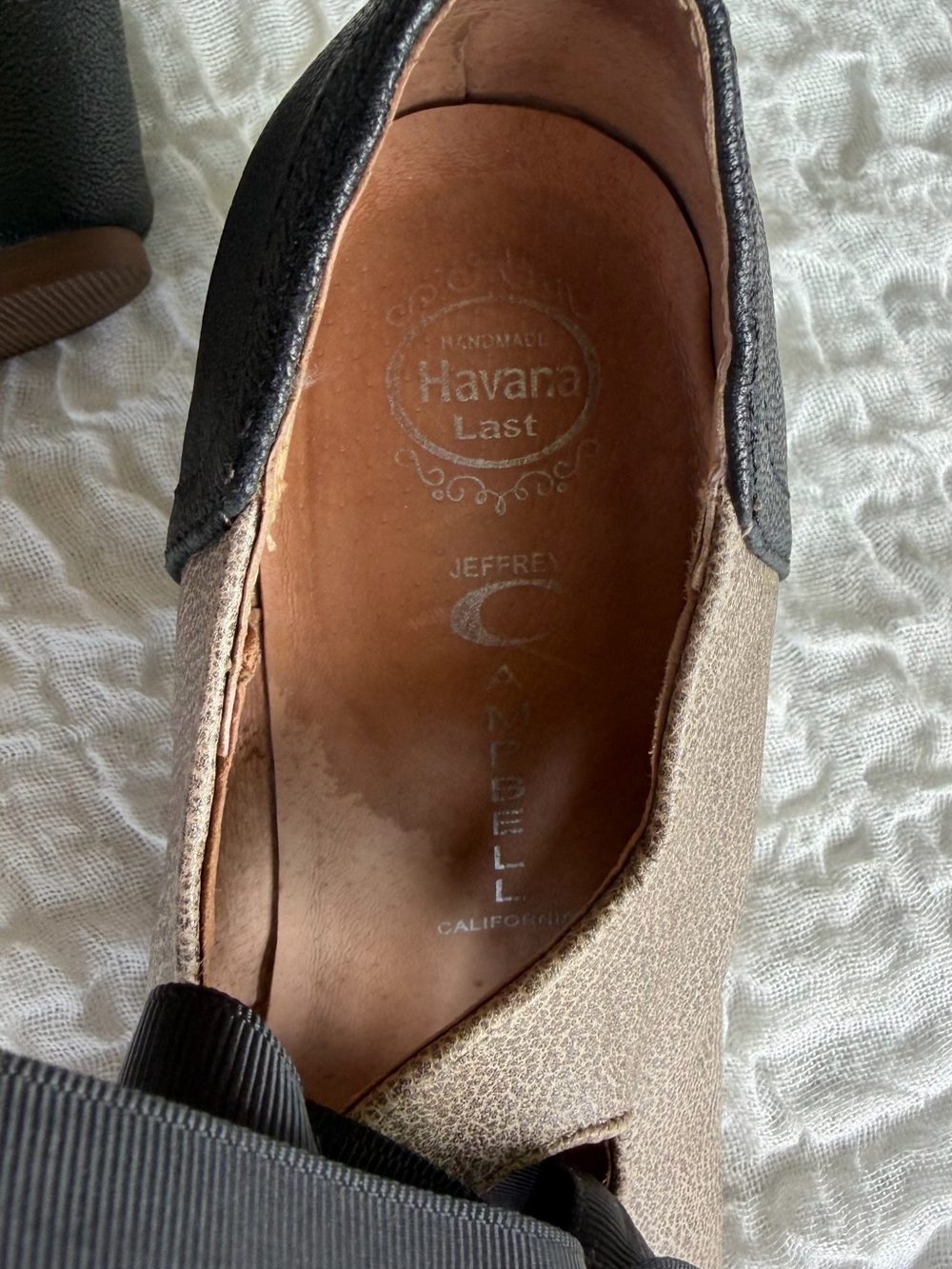 Jeffrey Campbell x Vintage Havana Ynez Two Tone Bow Pump Size 8.5 - Picture 7 of 8